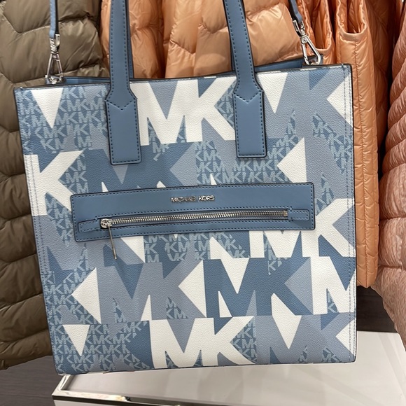 Michael Kors Kenly Large NS Tote Chambray Multi - Picture 7 of 16